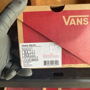Vans Blushing True White Slip-On Sneakers